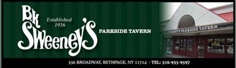 bk sweeneys bethpage - bbk sweeny's parkside tavern